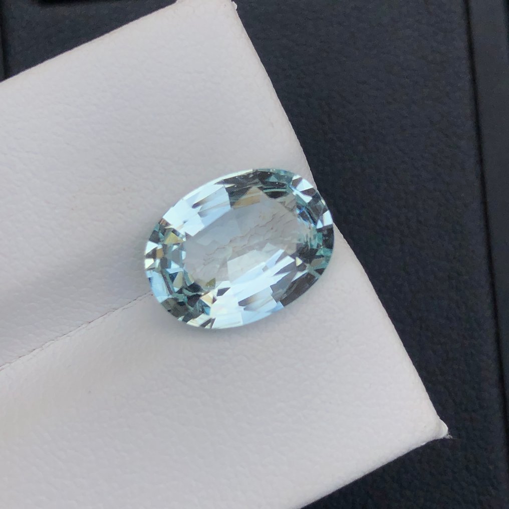 没有保留价 - 1 pcs 绿色, 蓝色 海蓝宝石 - 3.93 ct - 国际宝石研究院(IGI) #4.3