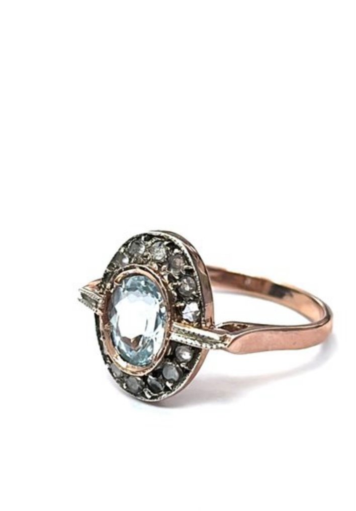 Sem preço de reserva - Anel - 9 kt. Ouro rosa Topázio #2.1