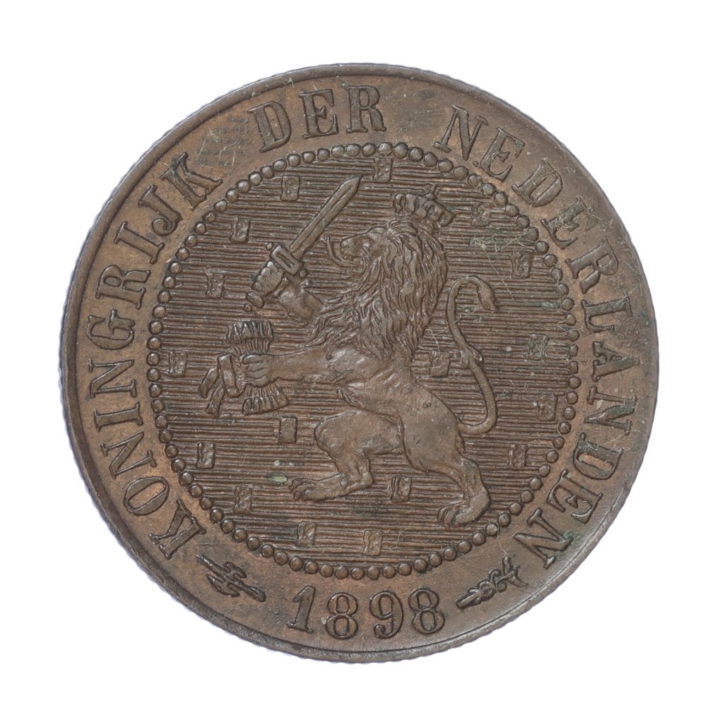 Ολλανδία. Wilhelmina. 2 1/2 Cent 1898  (χωρίς τιμή ασφαλείας) #1.0