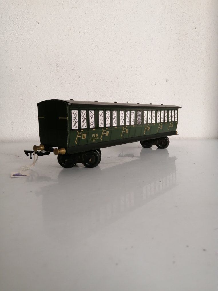 AS 0轨 - 模型火车客运车厢 (1) - B6 - 乘客马车 - 绿色 - PLM #1.0