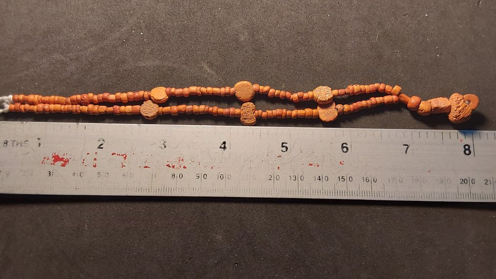 Αρχαία Αιγυπτιακή Faience κολιέ με χάντρες (χωρίς τιμή ασφαλείας) #1.0