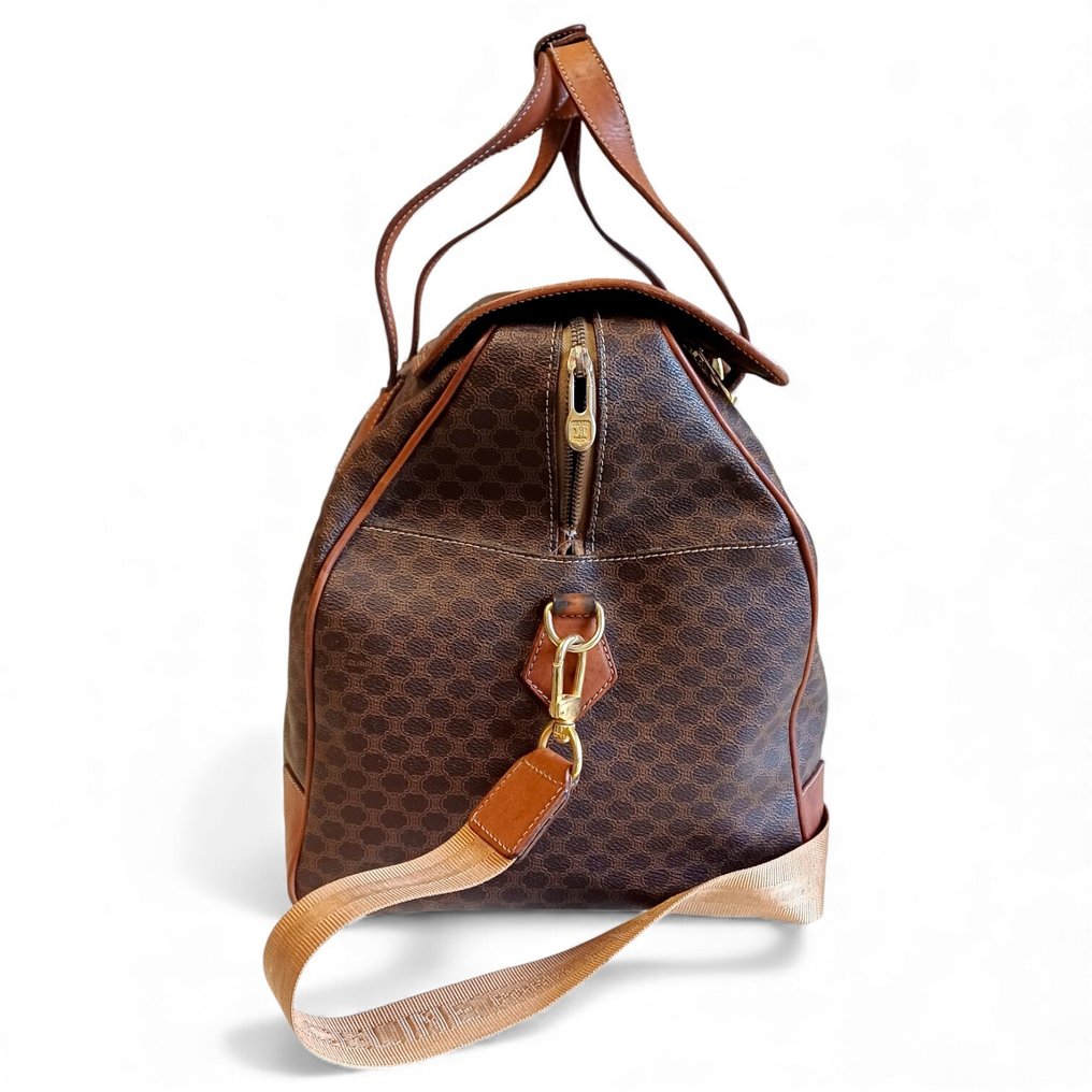 CELINE - Large Vintage Macadam Monogram Leather Bag - No Reserve Price! - 旅行包 #3.2