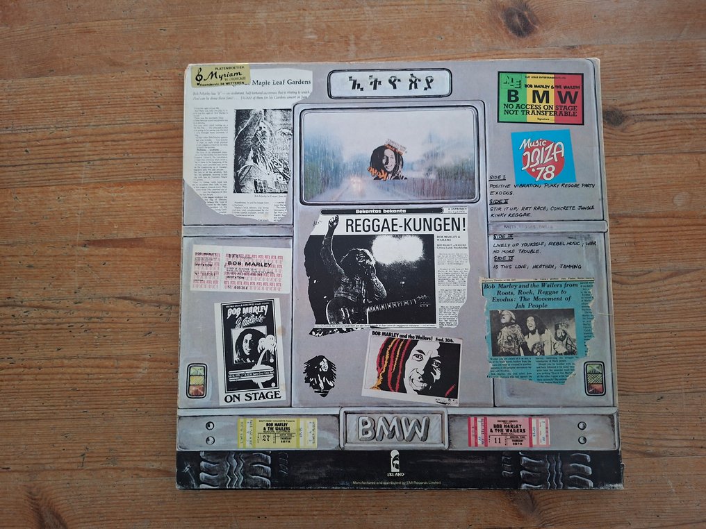 Bob Marley & the Wailers - Babylon By Bus (2-LP) (Rare first UK Pressing with Embossed lettering) - Album 2 x LP (album doppio) - Prima stampa - 1978 #2.1