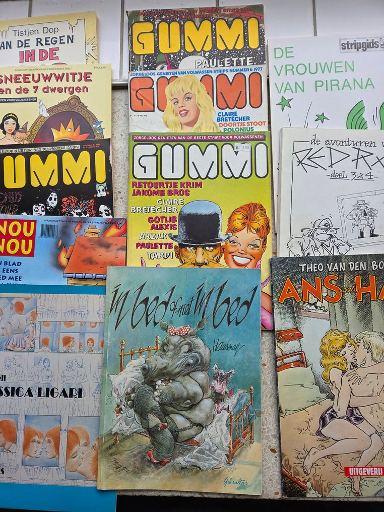 12 x Erotische/Humor Strips - 12 Album - First edition #1.0