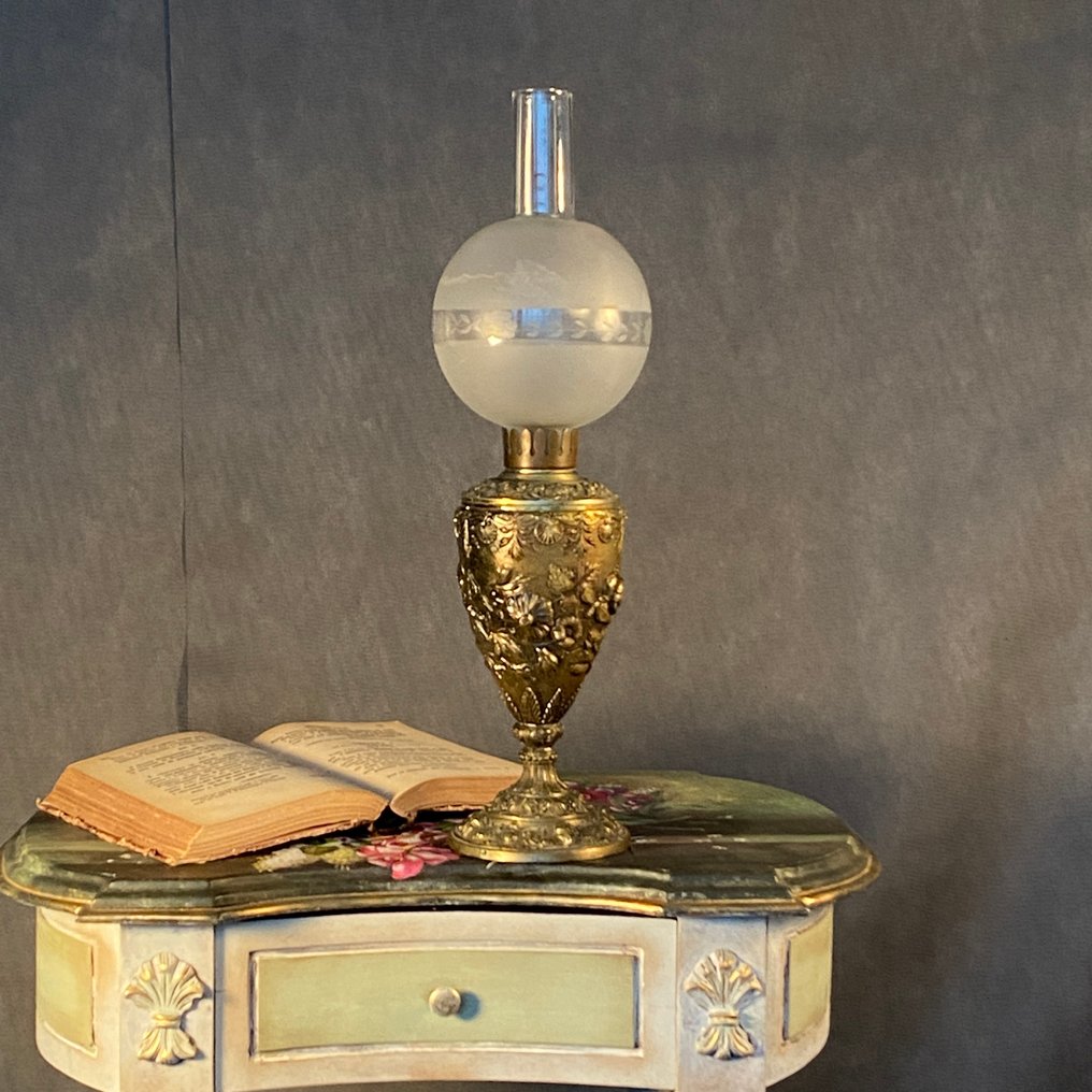 Table lamp - Spelter, Glass #1.0