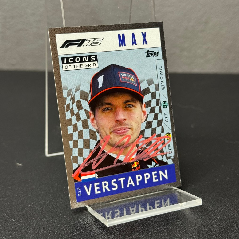 Red Bull Racing - Topps 312 Icons of the grid Signed - Max Verstappen - 2025 - 交易卡 #3.2