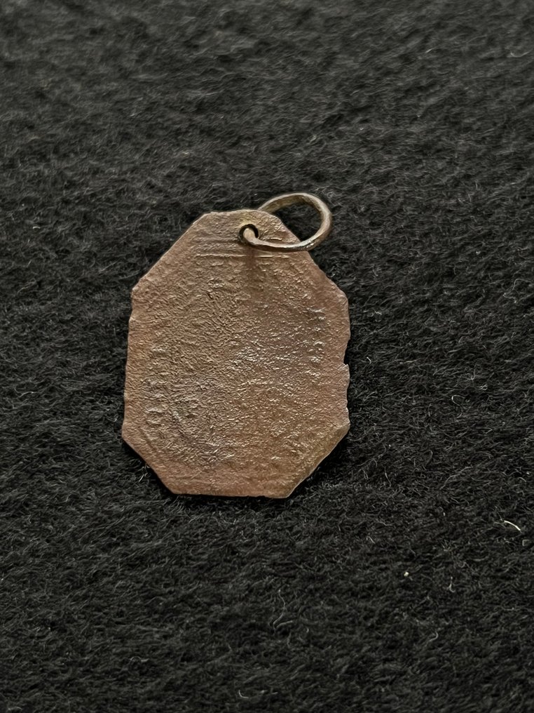 中世纪后期 铁 中世纪的 IHS 朝圣者吊坠 BENEDICT 朝圣者  (没有保留价) #4.3