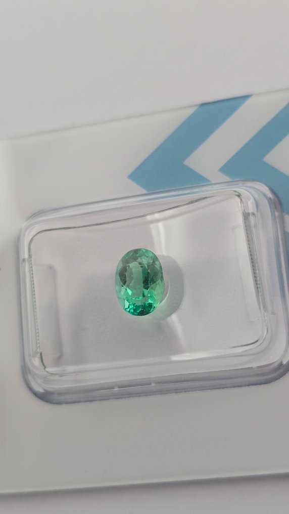 没有保留价 - 1 pcs 绿色, 蓝色 祖母绿 - 0,91 ct - 国际宝石研究院(IGI) - 哥伦比亚的 #4.3