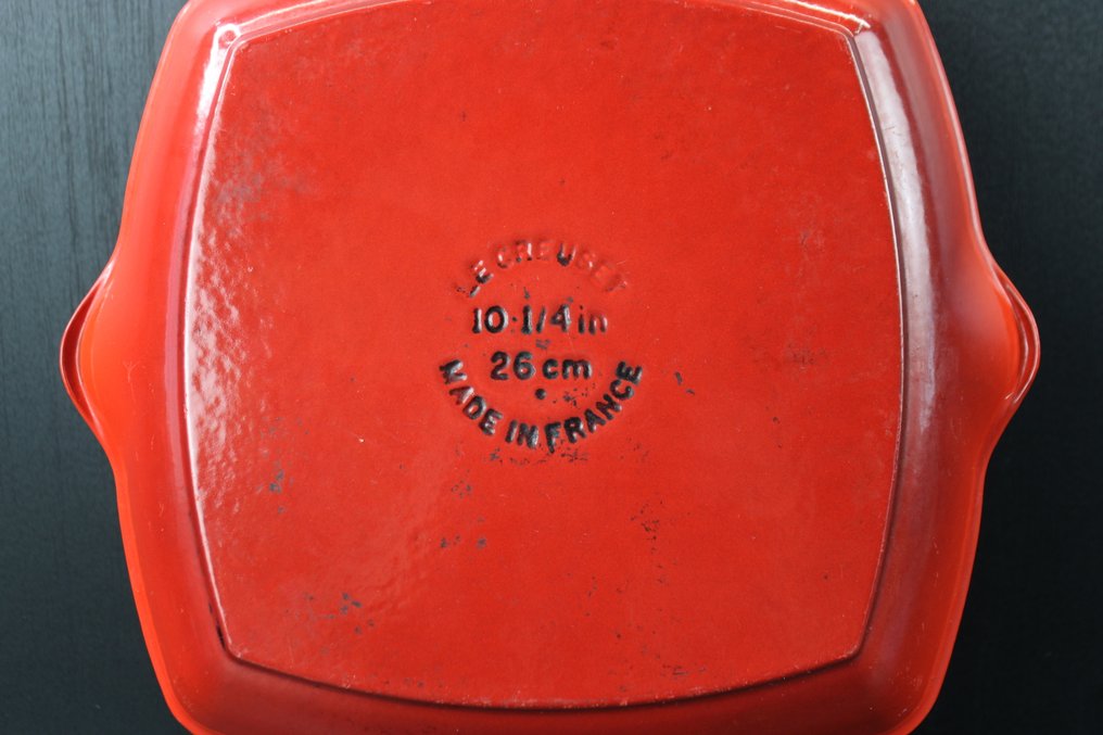Le Creuset - 锅 -  橙色搪瓷铸铁煎锅 - 铸铁 #3.2