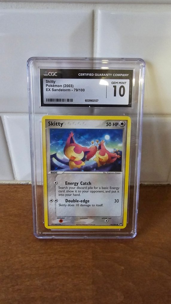 Pokémon - 1 Graded card - Skitty 79/100 - CGC 10 - EX - EX Sandstorm #1.0