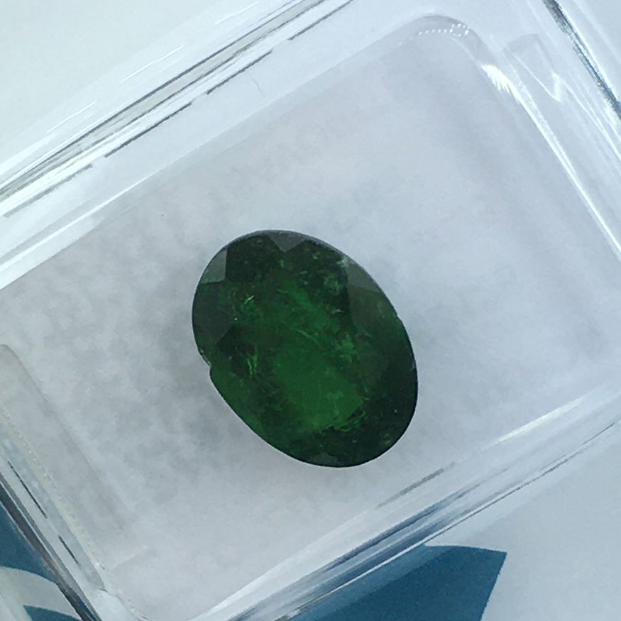 No reserve price - 1 pcs Green Tsavorite - 2.84 ct - International Gemological Institute (IGI) - NATURAL TSAVORITE #1.0