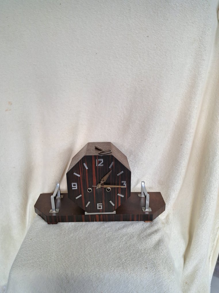 Amsterdam School Clock -   - Coromandel - 1930-1940 - mantel clock #1.0