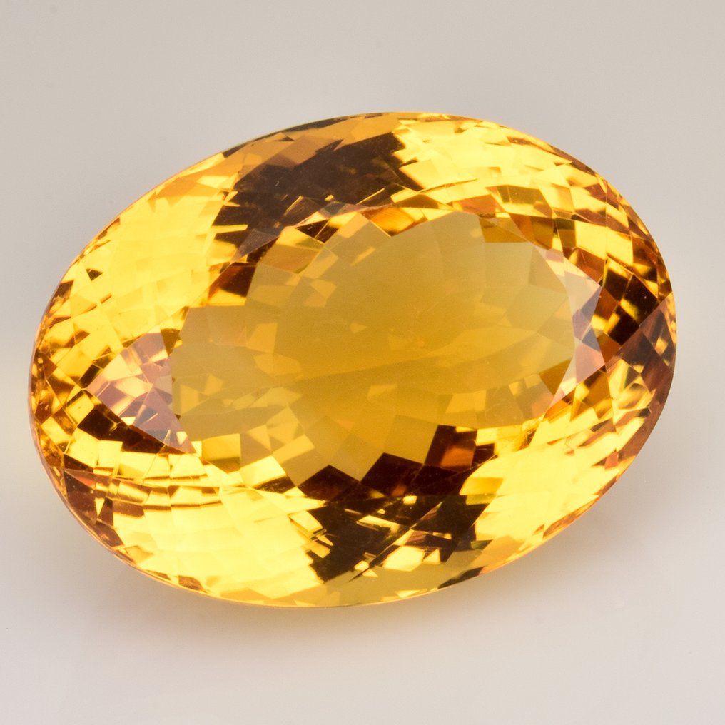 Zonder minimumprijs - 1 pcs Geel Citrien - 36.78 ct - nternational Colored Gemstone Association (ICA GemLab) #2.1