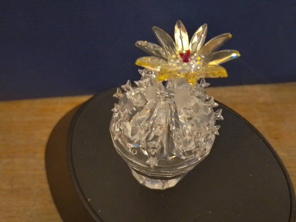 Swarovski - Figurine - Cactus bloeiend 291549 - Boxed + Certificate - Crystal #4.3
