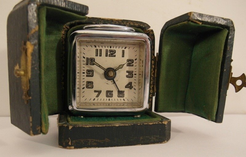 Ρολόι - Χάλυβας, Επιχρωμιωμένο, Ξύλο - 1920-1930 #1.0