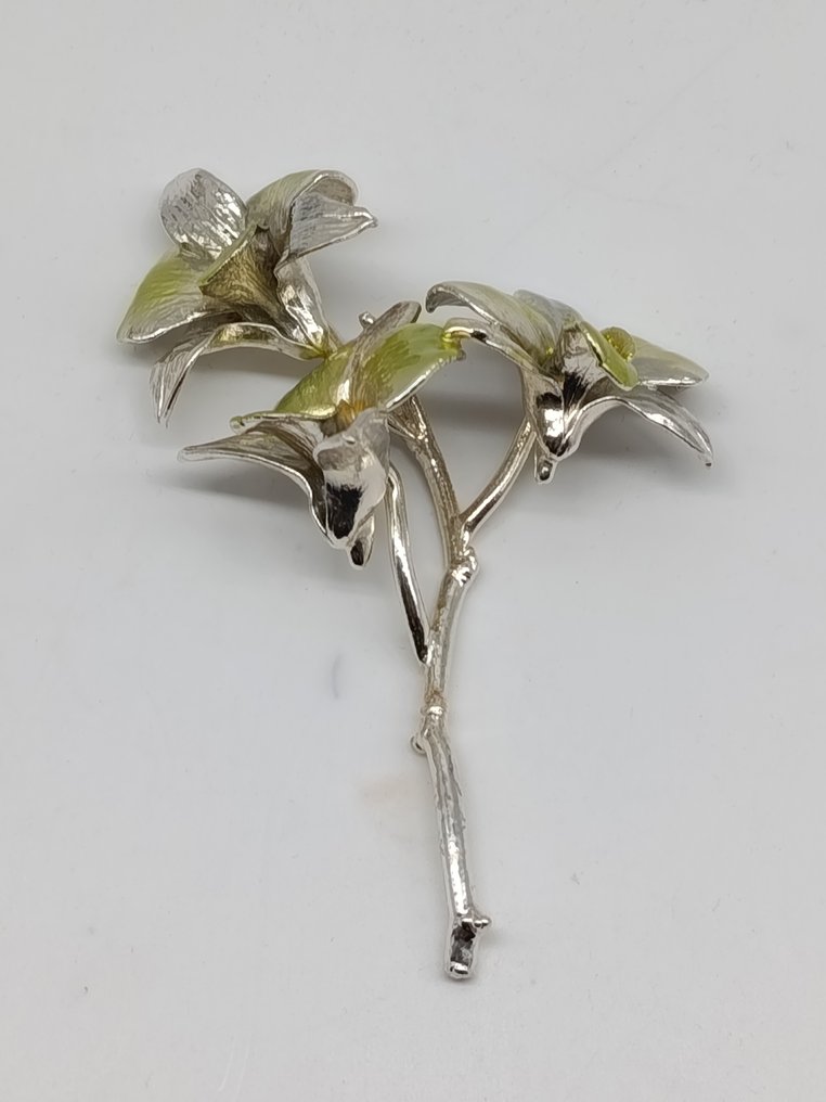 Pierre - Rzeźba, Fiore - 15.5 cm - Srebro pr. 925 #1.0