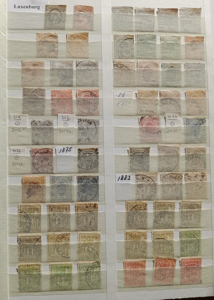 卢森堡 1852/2013 - 卢森堡的存折，包含一些高面值的邮票。 #1.0