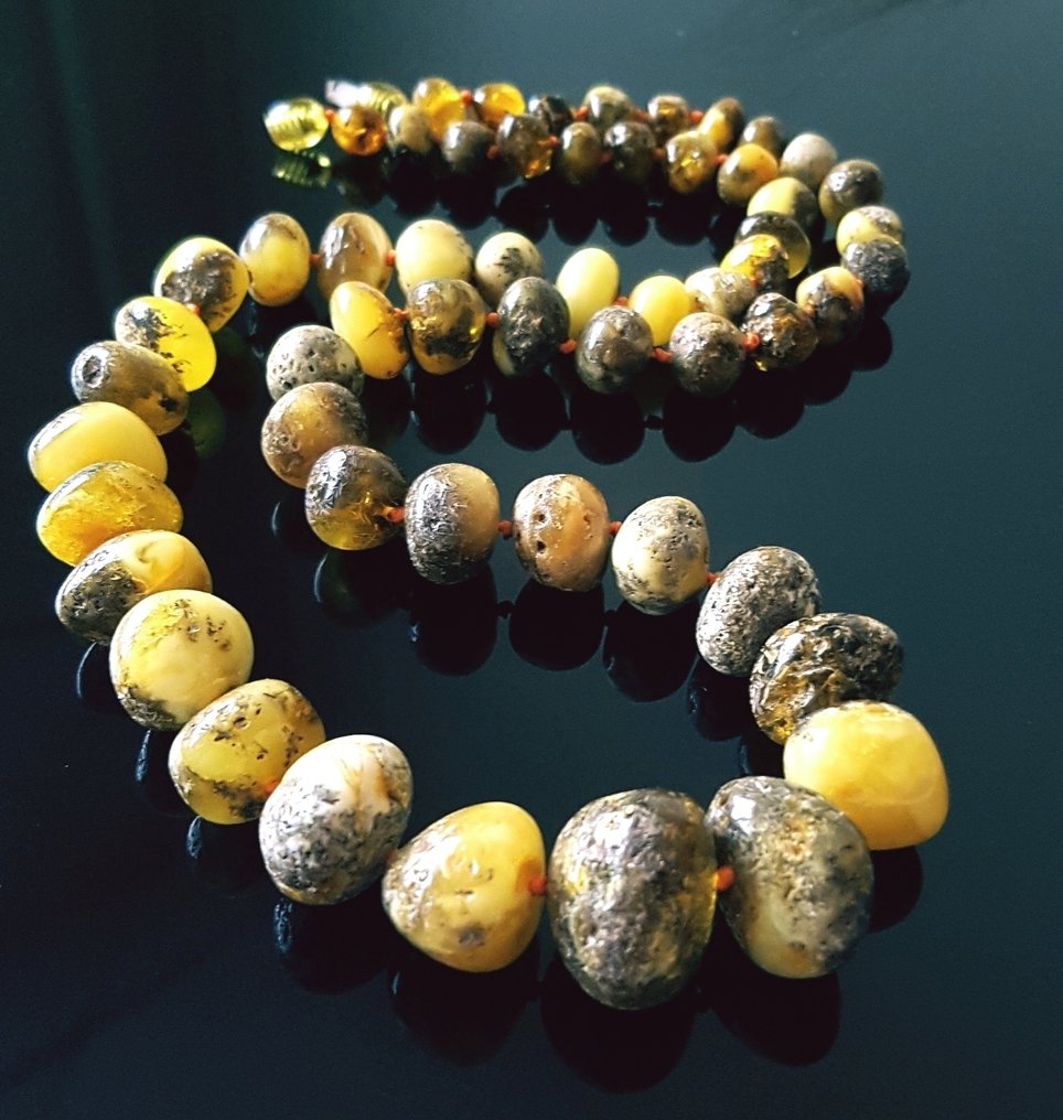 Κεχριμπάρι Κολιέ - Αντίκα γνήσιο κεχριμπάρι - Βαλτικό κεχριμπάρι- 47 g #1.0