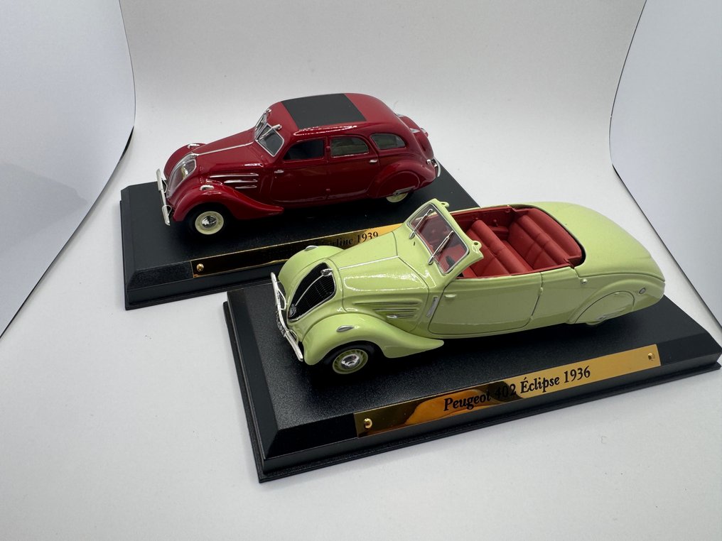 Atlas 1:43 - Model car  (2) - PEUGEOT - 402 ECLIPSE and 402 BERLINE from 1939 #1.0