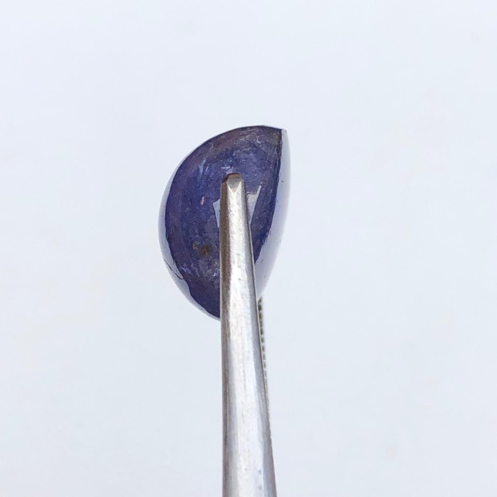 Zonder Minimumprijs - 1 pcs Blauw, Violet Tanzaniet - 9.36 ct - nternational Colored Gemstone Association (ICA GemLab) - Verzamelaar-kwaliteit edelsteen #4.3