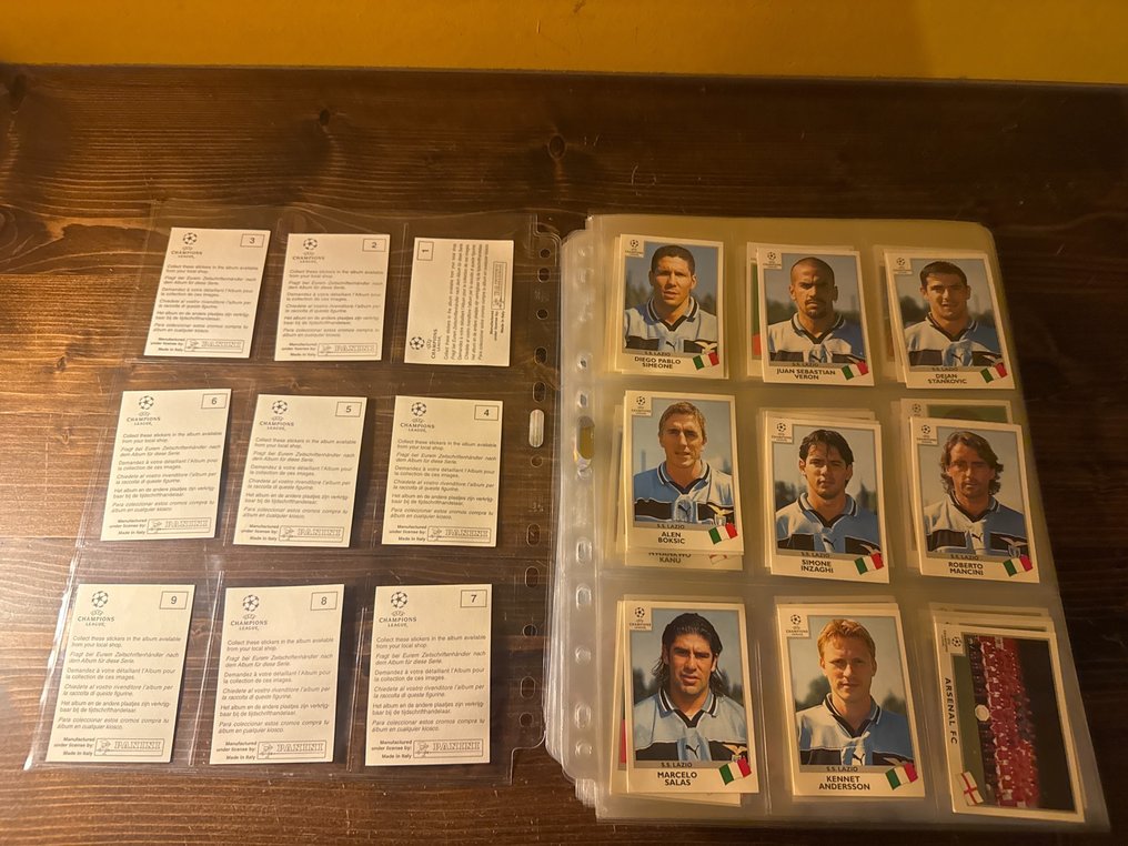 Panini Champions League 1999/2000 - Empty album + complete loose sticker set - Good (GD) #3.2