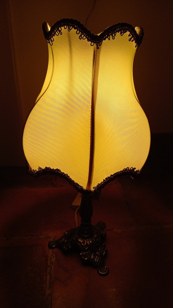 Tafellamp (2) - Verguld messing - Lampade art deco' #1.0