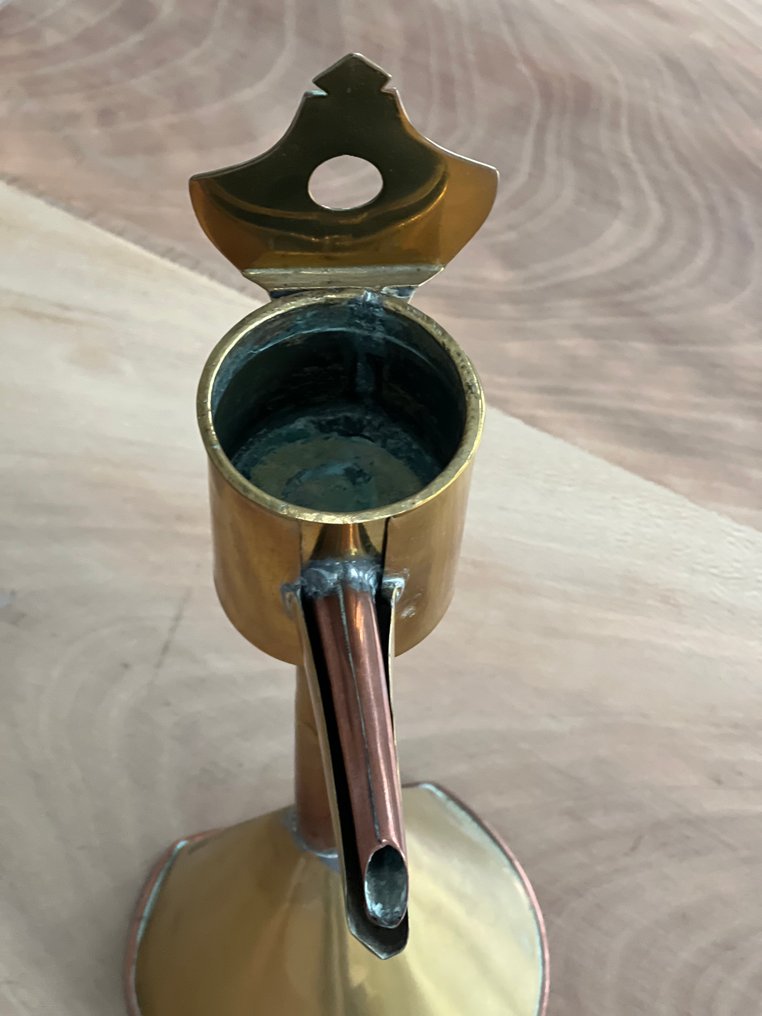 灯具 - 黄铜 - 古老的油灯 #4.3