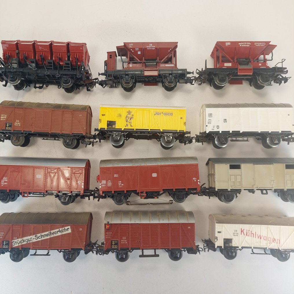 Märklin H0 - Model train freight carriage (12) - 12x Freight wagons - Set 03 - DB #1.0