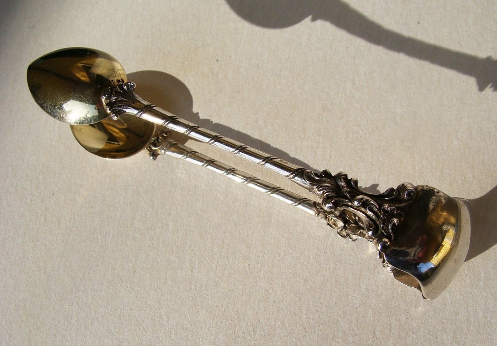 Silver&Gold - Sukker tang - Hanau 1890 - 800 sølv #1.0