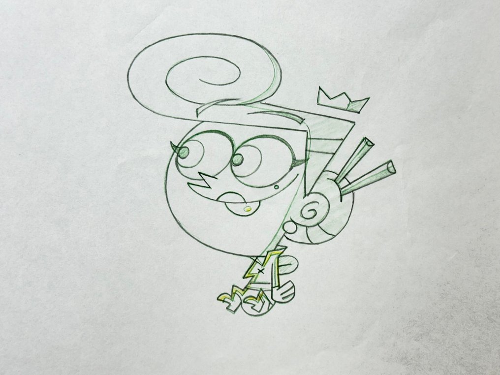 The Fairly OddParents (2001-2017) - 1 Αρχικό σχέδιο κινούμενων σχεδίων, πολύ σπάνιο! #3.2