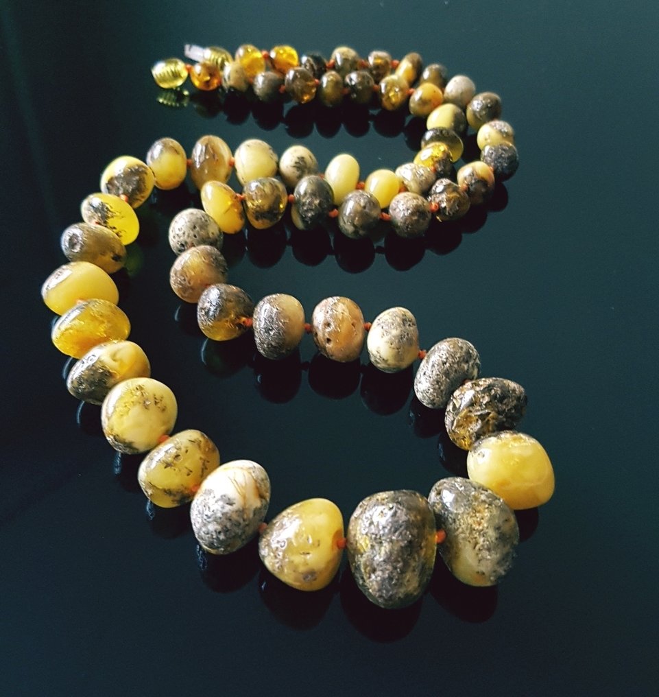 Κεχριμπάρι Κολιέ - Αντίκα γνήσιο κεχριμπάρι - Βαλτικό κεχριμπάρι- 47 g #2.1