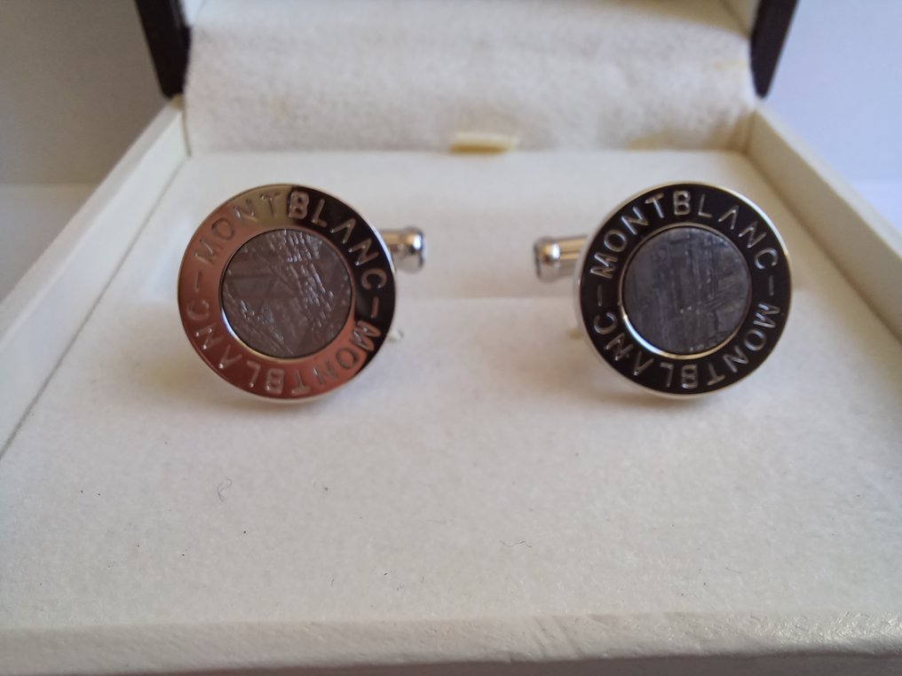 Montblanc - Argento, Acciaio - Gemelli - MB 101384 Occhio di tigre #3.2