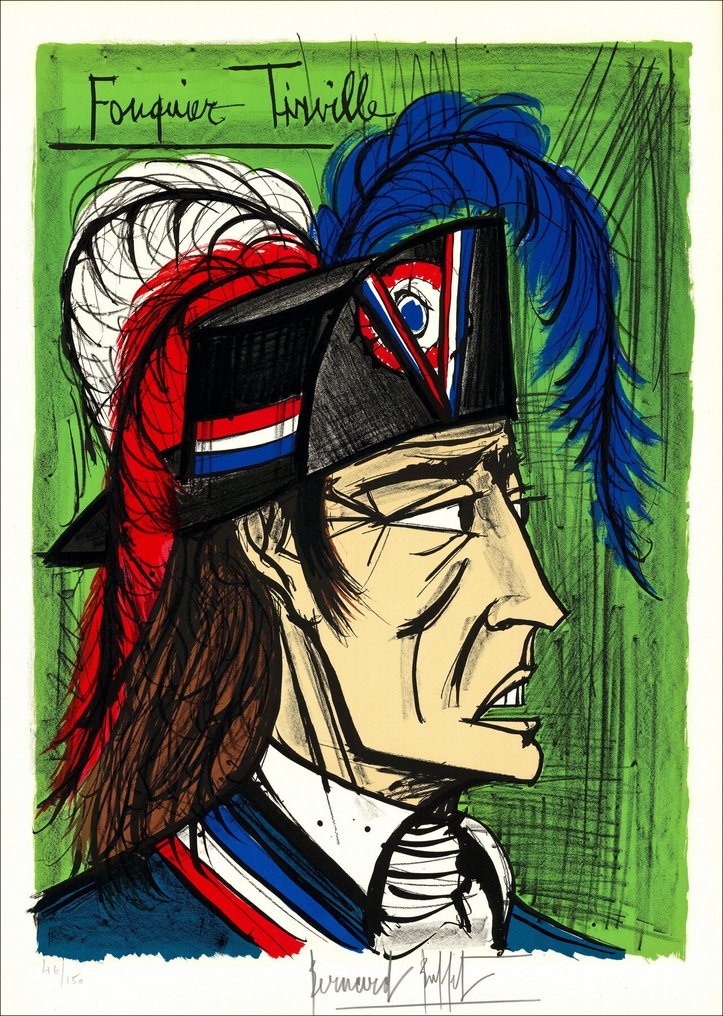 Bernard Buffet (1928-1999) - La Révolution Française, Fouquier-Tinville #1.0