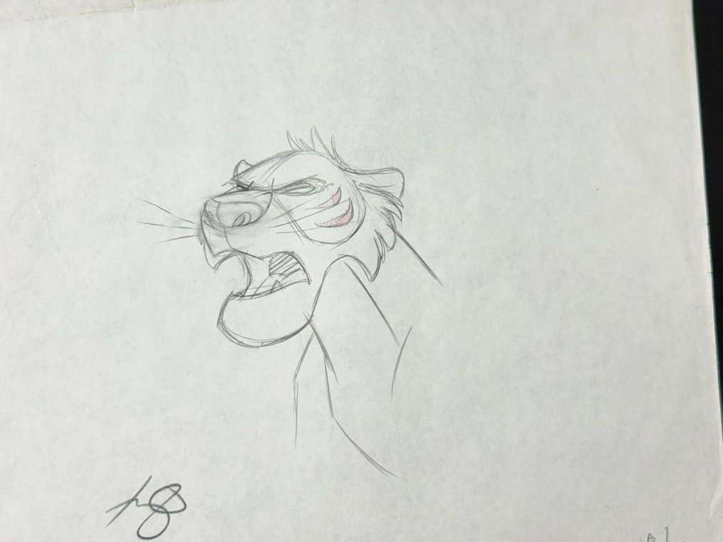 Walt Disney Animationszeichnung von Shere Khan - Jungle Cubs (1996) - from Jungle Book #3.2