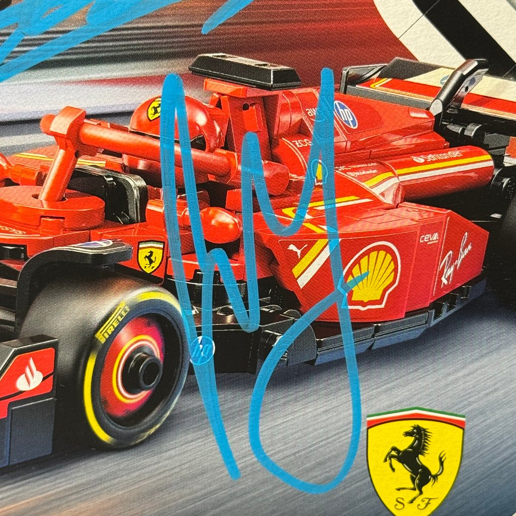 法拉利 - Charles Leclerc & Carlos Sainz Signed - 2024 - Lego Speed Champions #2.1