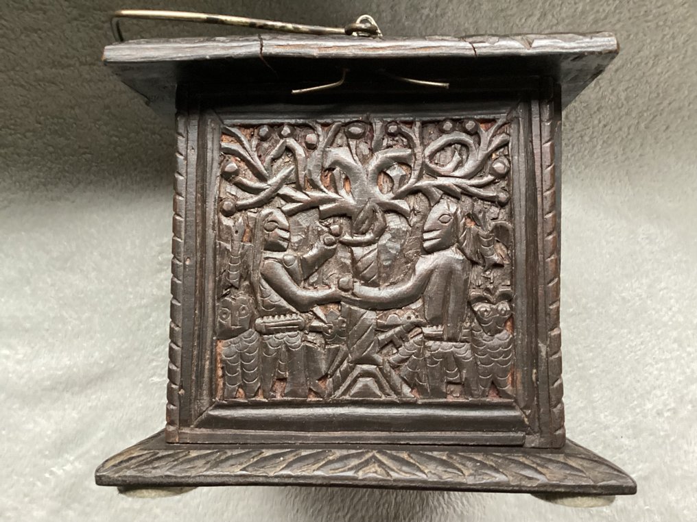 便攜式爐子 - 木头和铜 - 古老的教堂炉 #3.2