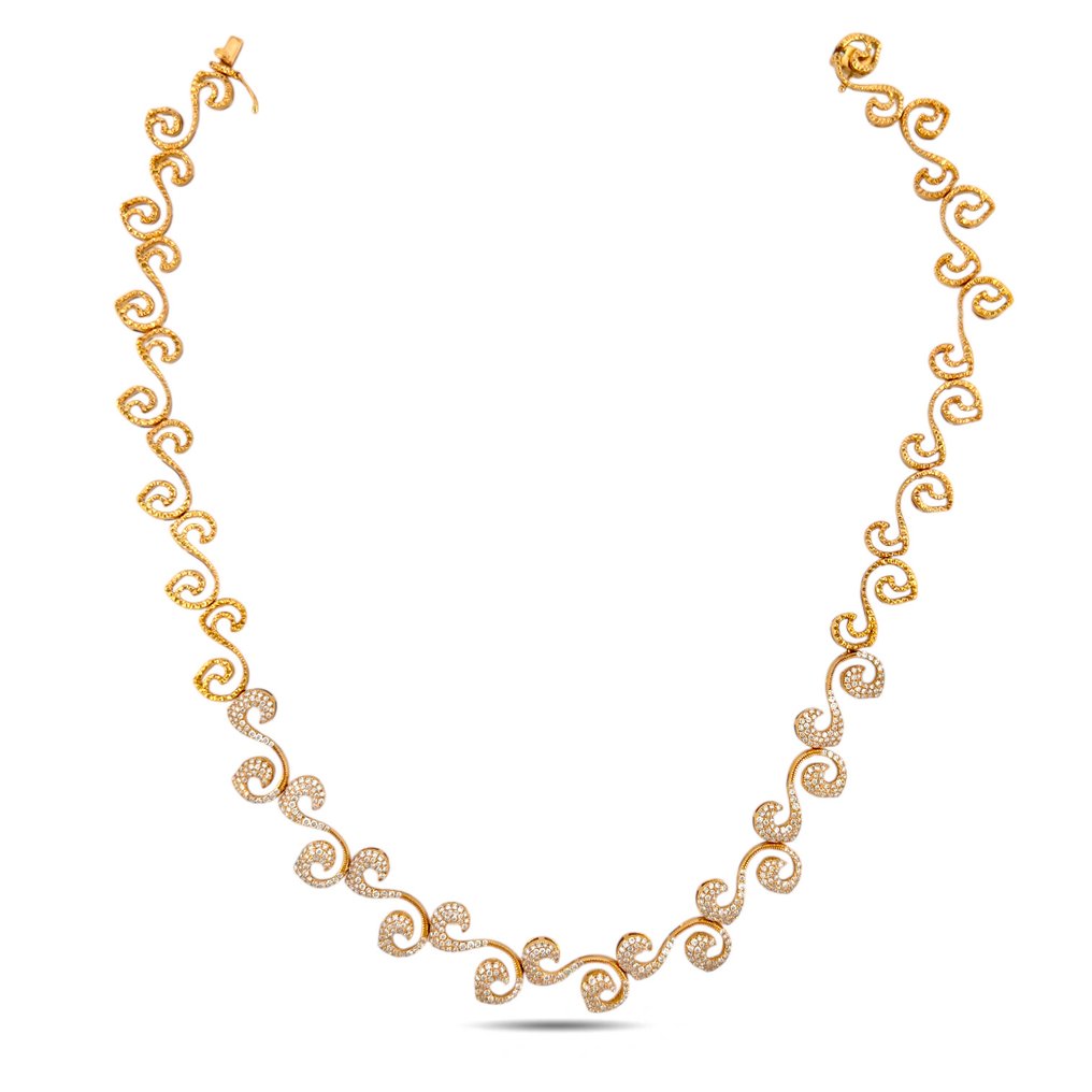 项链 - 18K包金 独家18K玫瑰金3.06克拉钻石链坠, 玫瑰金 - 3.06ct. tw. 钻石 (天然) #1.0