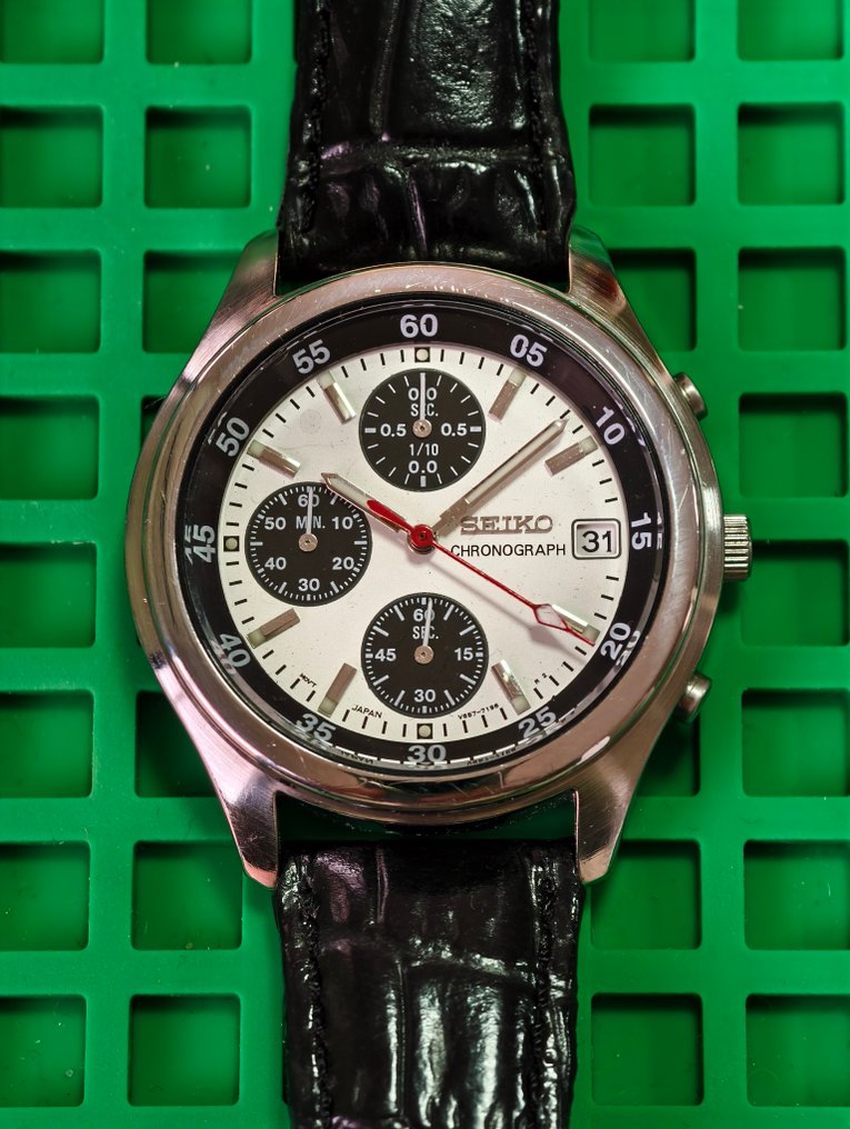 Seiko - chronograph panda - No reserve price - V657-7100 - Men - 2000-2010 #1.0