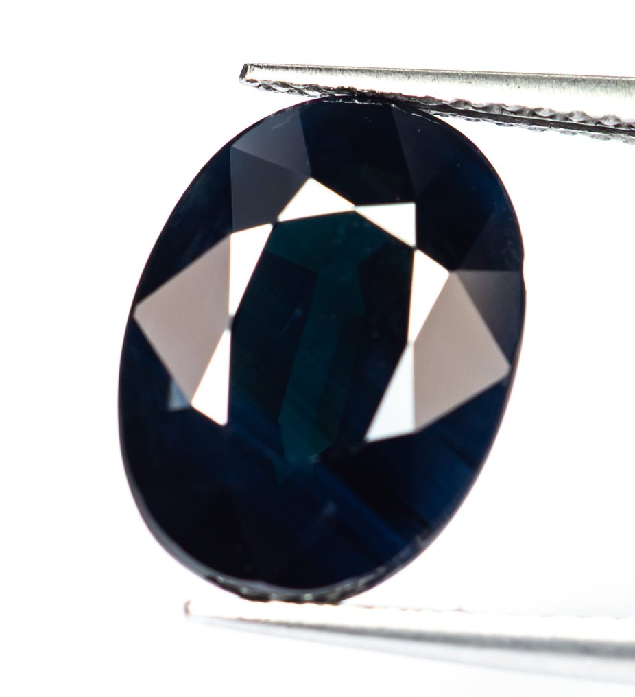 沒有保留價 藍寶石 - 8.29 ct - Bellerophon Gemlab - Deep Blue #1.0