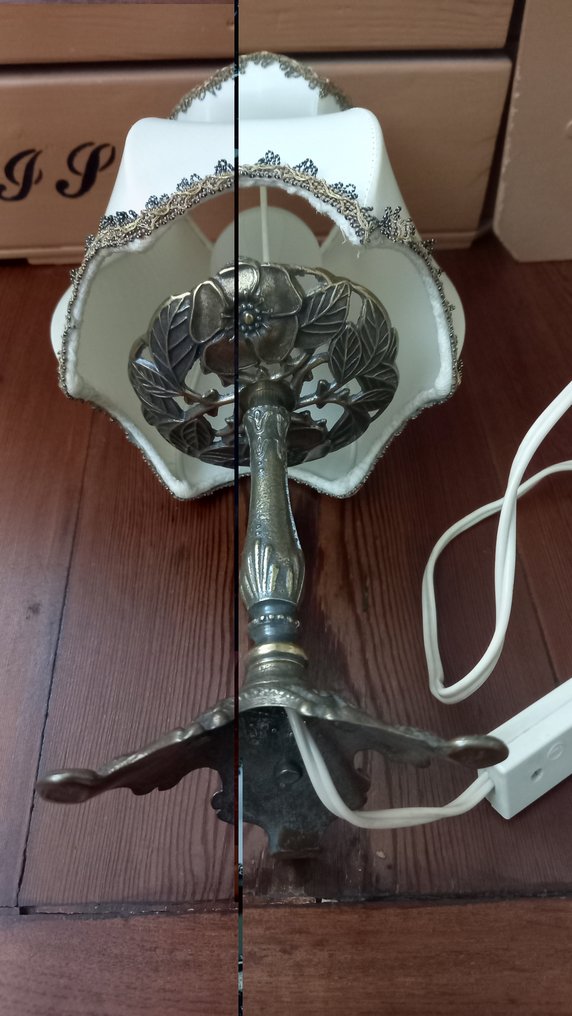 Tafellamp (2) - Verguld messing - Lampade art deco' #2.1