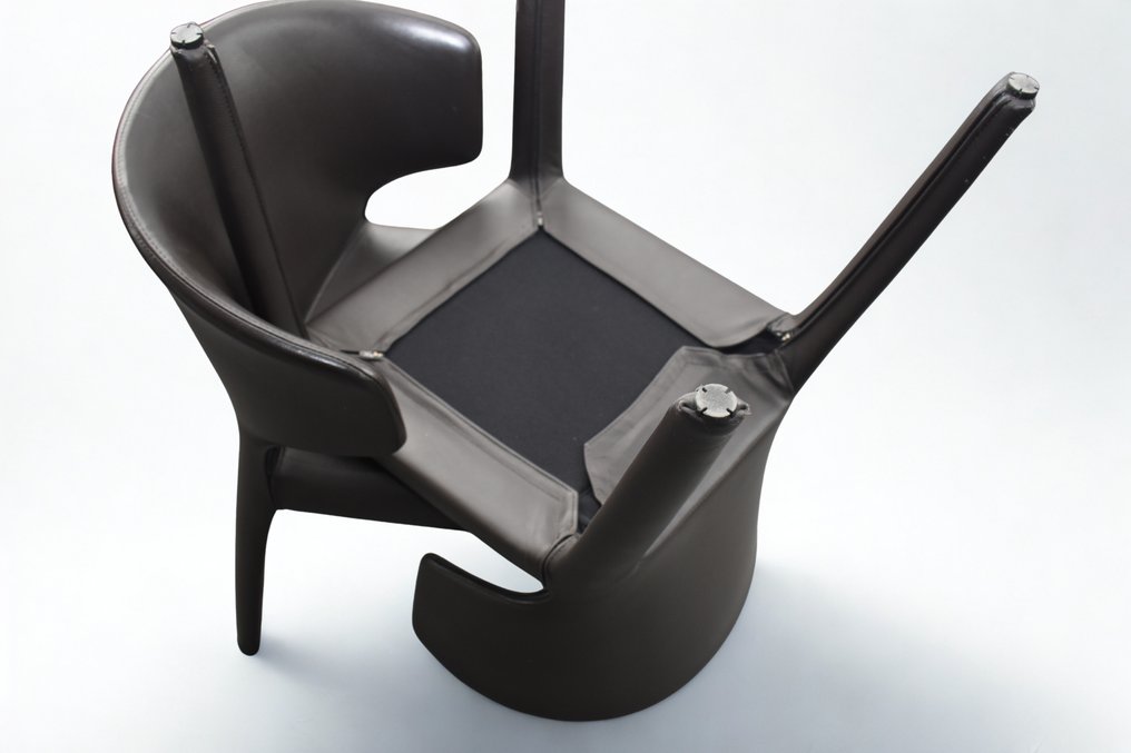 Cassina - Hannes Wettstein - Καρέκλα (2) - Γειά 367 - Δέρμα #4.3