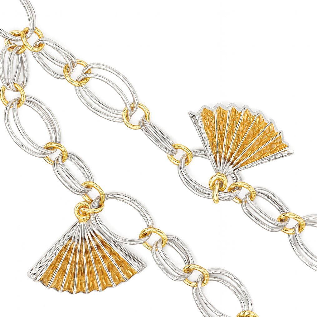 Βραχιόλι - 18 καράτια Λευκός χρυσός, Κίτρινο χρυσό #2.1