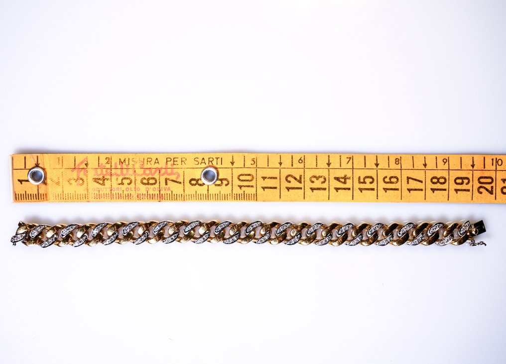 Karkötő - 18 kt. Fehér arany, Sárga arany -  2.00ct. tw. Gyémánt (Természetes)  #3.2