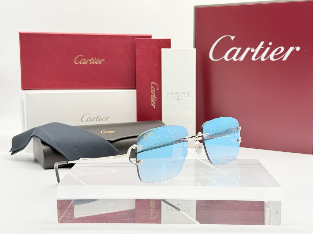 Cartier - Piccadilly Silver Gold Planted 18k Mirror Lenses - Aurinkolasit #1.0