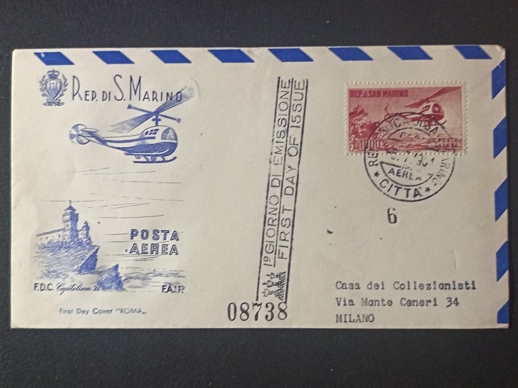 圣玛利诺 1961/1989 - 已邮寄的信件和圣马力诺 FDC #1.0