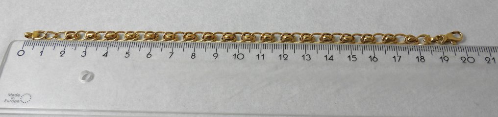 手镯 - 18K包金 黄金 - 关节手链 5,61 g #2.1