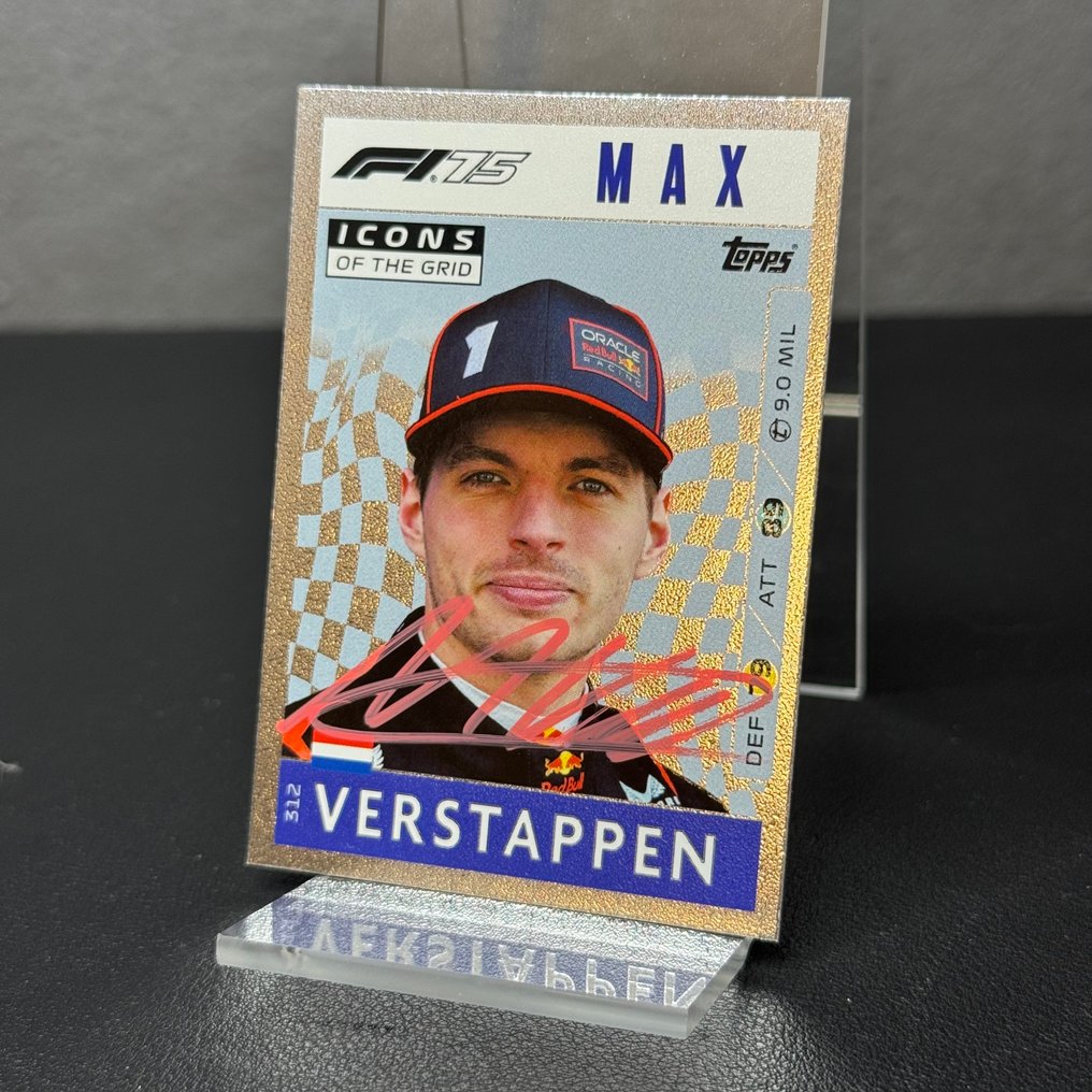 Red Bull Racing - Topps 312 Icons of the grid Signed - Max Verstappen - 2025 - 交易卡 #2.1