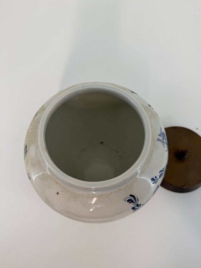 Kunstaardewerkfabriek Regina, Gouda - Ven Nelle - Tobakkskrukke - tobakkbutikk - Keramikk #4.3