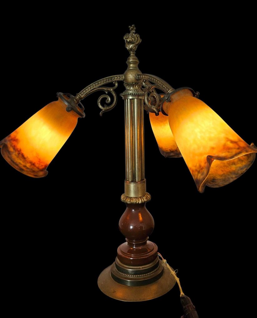 Genêt & Michon Et Muller Fr�ères Lunéville - Table lamp - Glass #2.1