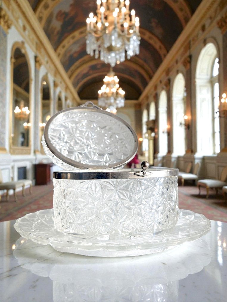 Jewellery box (2) - 1900-1910 - French Crystal - Crystal, Brass - Antique #1.0